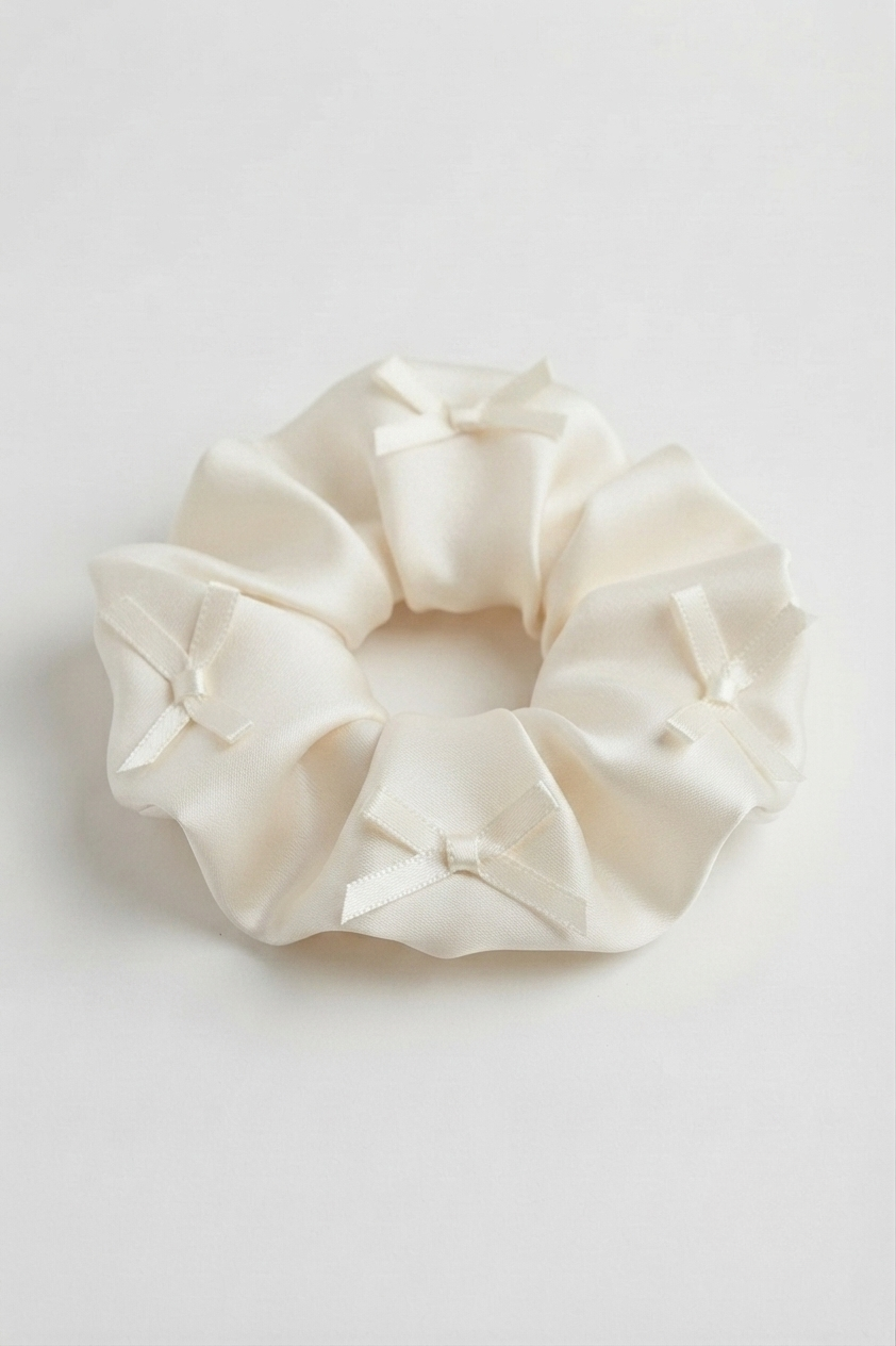Satin Bow Scrunchie