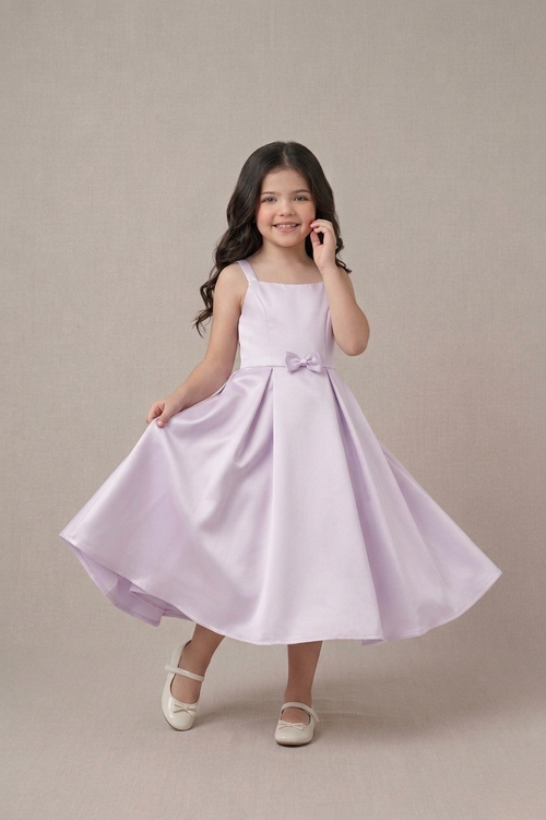 A-Line Bow Strap Dress - Lilac