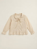 Cream Ruffle Blouse