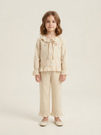 Cream Ruffle Blouse