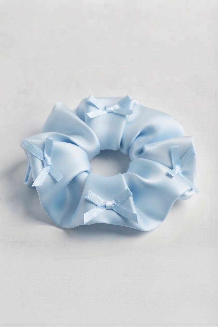 Satin Bow Scrunchie