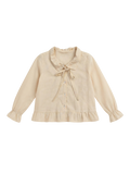 Cream Ruffle Blouse