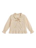 Cream Ruffle Blouse